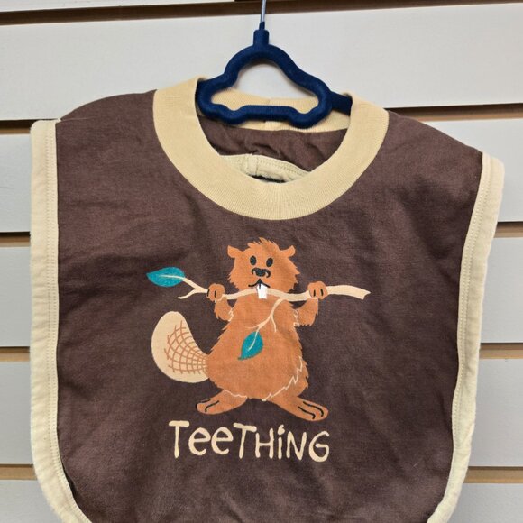Baby Lazy One Lot Teething beaver Bib Happy Camper Onesie 12-18 months - Picture 2 of 2
